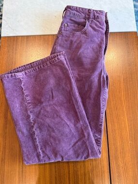 Pilcro High Waisted Wide Leg Micro Corduroys